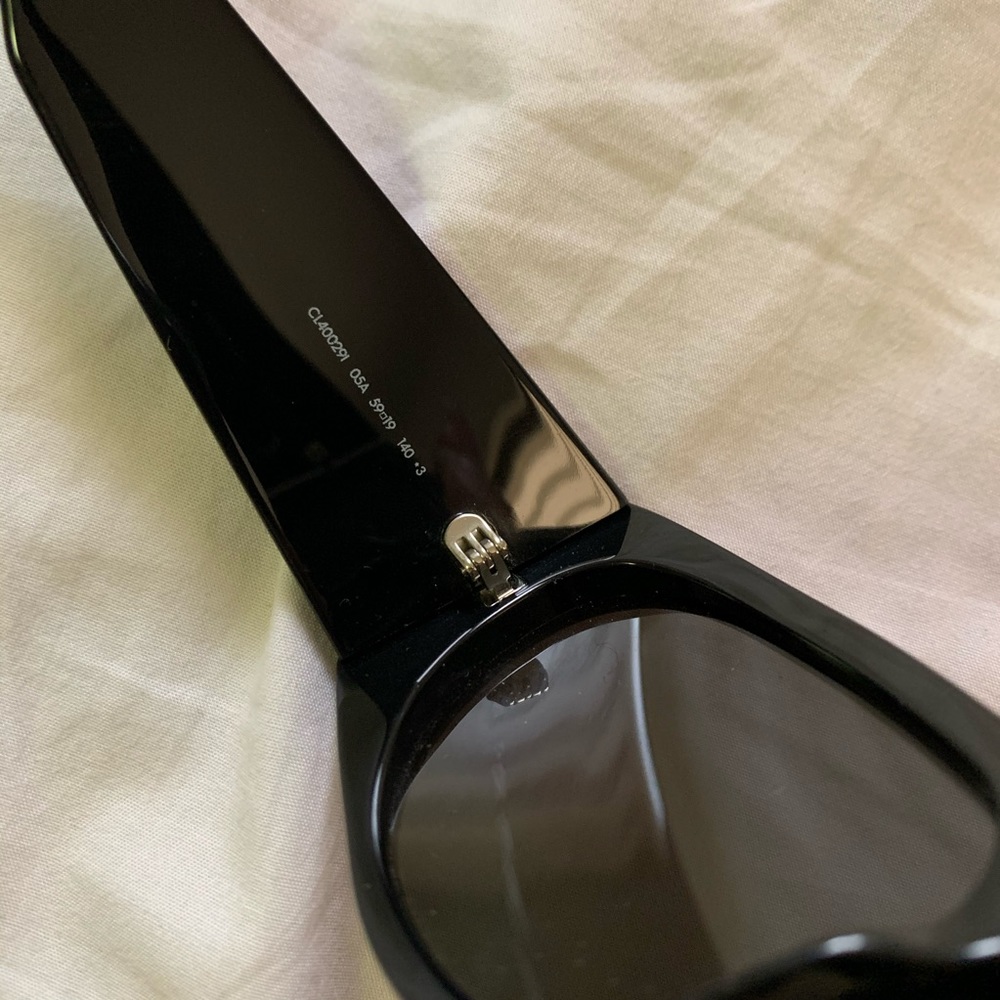 Celine Black Oversized Cat-Eye Sunglasses - Picture 7 of 8